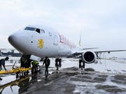 Eine Boeing 737 Max 8 der äthiopischen Fluggesellschaft Ethiopian Airlines. Eine Maschine gleichen Typs stürzte am Sonntag kurz nach dem Start ab. Alle 157 Insassen starben. (Bild: Keystone)