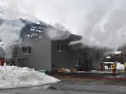 Der Brand in der Eventhalle in Rabius hat zu grossem Sachschaden geführt.