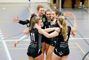 Den letzten zwei Matches können die Steinhauserinnen gelassen entgegensehen. (Bild: Stefan Kaiser, Steinhausen, 2. Februar 2019)