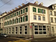 Das sanierte Gebäude des neuen Restaurant Brauwerk an der Bahnhofstrasse 19. (Bild: Reto Voneschen - 10. März 2019)