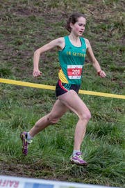 Flavia Stutz allein auf dem Weg zum Sieg. Bild: Hanspeter Roos (Chailly-sur-Montreux, 10. März 2019)