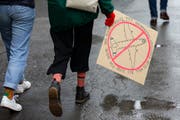 Eine Jugendliche auf dem Weg zu einer Klimademonstration. (Bild: Peter Klaunzer/Keystone, Bern, 2. Februar 2019)