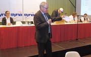 Regierungsrat Urban Camenzind überbrachte die Grüsse des Regierungsrates. (Bild: Hans Gnos, Altdorf, 8. März)