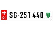 Geht es nach den Initianten, könnte das Schweizer Nummernschild dereinst so aussehen. (Bild: PD)