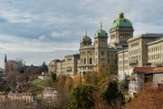Ein Romanshorner trifft sich mit Politikern im Bundeshaus. (Bild: Benjamin Manser)