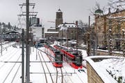Die Appenzeller Bahnen verbinden ab Montag das Riethüsli und die Notkersegg im Viertelstundentakt. (Bild: Michel Canonica (7. Februar 2019))