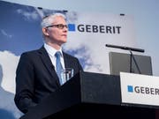 Geberit-Chef Christian Buhl kann für 2018 ein neues Rekordergebnis verkünden. (Bild: KEYSTONE/ENNIO LEANZA)