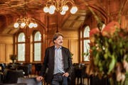 SP-Ständerat Paul Rechsteiner im Restaurant Galerie des Alpes im Bundeshaus. (Bild: Sandra Ardizzone (Bern, 26. April 2018))