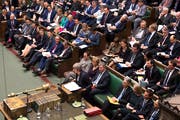 Das Unterhaus hat gegen einen EU-Austritt ohne Abkommen gestimmt. (Bild: Mark Duffy/UK Parliament via AP)
