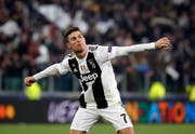 Cristiano Ronaldo schoss gegen Atlético Madrid. (Bild: Antonio Calanni / AP)