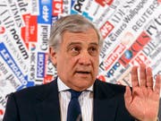 EU-Parlamentspräsident Antonio Tajani hat mit Äusserungen zu Mussolini für Verwirrung gesorgt. (Bild: KEYSTONE/AP/GREGORIO BORGIA)