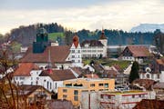 Blick auf die Pfarrkirche St. Peter und Paul in Willisau. (Bild: Philipp Schmidli, 16. Januar 2015)