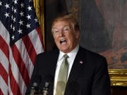 US-Präsident Donald Trump am Donnerstag im Kapitol in Washington - der Senat stimmte am Donnerstag für ein Ende des von Trump verhängten Nationalen Notstands. (Bild: Keystone/EPA/OLIVIER DOULIERY / POOL)