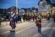 Die Gugge nahm das umstrittene Mohren-Männchen aus dem Logo. (Bild: Roland Schmid)