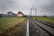 An der Bahnlinie zwischen Gossau und Arnegg, auf Höhe Sommerau, wäre das Wendegleis für den Shuttle-Zug möglich. (Bild: Benjamin Manser)