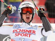 Stefan Luitz kann sich mit viel Verspätung über einen Sieg freuen (Bild: KEYSTONE/EPA/GUILLAUME HORCAJUELO)