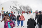 Nach den indischen Gästen sind die Chinesen die häufigsten Touristen auf dem Titlis. (Bild: Urs Flüeler/Keystone, 31.Mai 2018)