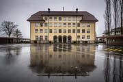 Der 1923 erbaute Trakt A des Schulhauses Littau Dorf. (Bild: Pius Amrein, 14. März 2019)
