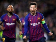 Kein einfaches Los für Lionel Messi und den FC Barcelona in den Champions-League-Viertelfinals (Bild: KEYSTONE/EPA EFE/ALBERTO ESTEVEZ)