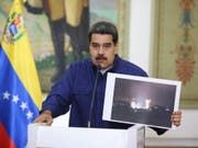 Der Staatschef Venezuelas, Nicolás Maduro, hat am Freitag (Ortszeit) weitere Sicherheitsmassnahmen für kritische Infrastruktur in seinem Land angekündigt. (Bild: KEYSTONE/EPA EFE/MIRAFLORES PALACE/MIRAFLORES PALACE HANDOUT)