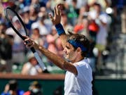 Bei diesem Siegjubel nach dem Viertelfinal wusste Roger Federer noch nicht, dass er mit diesem 6:4, 6:4-Erfolg über Hubert Hurkacz schon das Finalticket in Indian Wells löste (Bild: KEYSTONE/AP/MARK J. TERRILL)