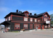 Bahnhof in Gällivare.