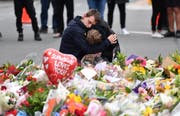 Grosse Trauer in Neuseeland nach dem Angriff auf zwei Moscheen. Bild: Mick Tsikas/EPA (Christchurch, 16. März 2019)