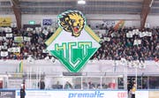 2738 Zuschauer unterstützten den HC Thurgau im zweiten Halbfinal-Heimspiel gegen den HC La Chaux de Fonds lautstark. (Bild: Mario Gaccioli)