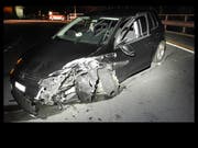 Das Fahrzeug des 22-Jährigen. (Bild: Kantonspolizei Schwyz, 17. März 2019)