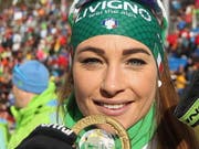 Dorothea Wierer lächelt in die Kamera. (Archivaufnahme) (Bild: KEYSTONE/EPA ANSA/ANDREA SOLERO)