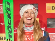 Fanny Smith sicherte sich zum Saison-Abschluss bei ihrem Heimrennen in Veysonnaz den Gesamt-Weltcup-Sieg (Bild: KEYSTONE/GIAN EHRENZELLER)