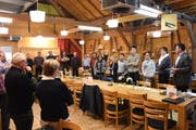 An einer Diskussionsveranstaltung im Januar in der Schüür in Brunnadern konnten sich verschiedene Interessengruppen zur Informationsbroschüre zum Fusionsprojekt 2023 der Gemeinden Oberhelfenschwil, Neckertal und Hemberg äussern. (Bild: Urs M. Hemm, Brunnadern, 15. Januar 2019)