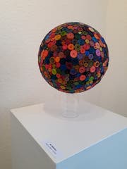 Der «Millefiori» aus Hunderten von zusammengerollten Papierstreifen.