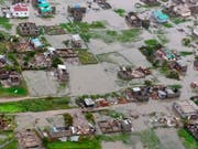 Das Unwetter zerstörte in Mosambik vielerorts Strassen und Gebäude. (Bild: KEYSTONE/AP Red Cross/CAROLINE HAGA)