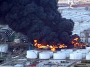 Die Flammen könnten mehrere Tage brennen: Grossbrand im Chemiewerk Intercontinental Terminals Company im texanischen Deer Park. (Bild: KEYSTONE/AP/DAVID J. PHILLIP)