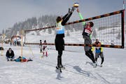 Am Wochenende wird im Schnee von Andermatt um Punkte gesmasht, wie hier vor einem Jahr am Trübsee in Engelberg. (Bild: PD, 18. Februar 2018)