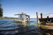 Der Baldeggersee ist überdüngt und wird deshalb seit Jahren mit dieser Anlage künstlich mit Sauerstoff versorgt. (Bild: Manuela Jans-Koch, Retschwil 26. Juli 2018)