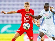 Aldin Turkes (links), hier im Match gegen Lausanne-Sport (Bild: KEYSTONE/VALENTIN FLAURAUD)