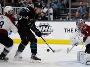 Timo Meier bezwang Colorados Goalie Semjon Warlamow einmal (Bild: KEYSTONE/AP/BEN MARGOT)