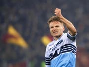 Ciro Immobile und die Lazio-Siegerfaust im Römer Derby (Bild: KEYSTONE/EPA ANSA/CLAUDIO PERI)