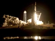 Start des Raumschiffs «Crew Dragon» vom Weltraumbahnhof Cape Canaveral. (Bild: Keystone/AP/JOHN RAOUX)
