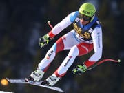 Nils Mani am Freitag im Abfahrtstraining in Kvitfjell (Bild: KEYSTONE/AP/ALESSANDRO TROVATI)