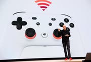Google-Vizepräsident Phil Harrison präsentierte am Dienstag den Stadia-Controller in San Francisco. (Bild: Justin Sullivan/Getty)