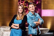«Glanz & Gloria» ist nächste Woche ganz ihre Sendung: Loredana und Kilian Bamert-Carrabs aus Buchs kreieren die Inhalte und übernehmen auch die Moderationsaufgabe. (Bild: SRF/Oscar Alessio)