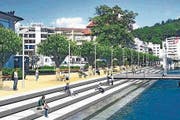 Wie in Brunnen soll dereinst die Zuger Katastrophenbucht gestaltet sein. (Bild: PD)