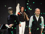 Jens Harzer als Ich (v.l.) in «Immer noch Sturm» von Peter Handke an den Salzburger Festspielen 2011. Jetzt ist der Schauspieler neuer Träger des renommierten Iffland-Rings. (Bild: KEYSTONE/AP dapd/Kerstin Joensson)