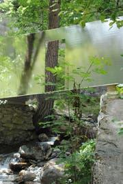 Skulptur im Kunstpark Scuol-Sent.