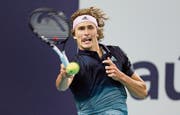 Bereits bei seinem ersten Auftritt in Miami out: der Deutsche Alexander Zverev. (Bild: Phona Wise/EPA (Miami, 23. März 2019))