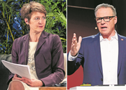 Simonetta Sommaruga geht als Verkehrsministerin auf Konfrontation zu SBB-Chef Andreas Meyer. (Bilder: Keystone)