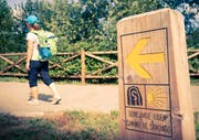 Unterwegs auf dem Camino de Santiago, dem Jakobsweg in Nordspanien. (Bild: «Tagblatt»-Archiv - 17. Mai 2017)